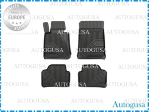 NEU LHD SCHWARZ GUMMI BODENMATTEN ALLWETTER AUTOVERKLEIDUNG FÜR BMW E90 E91 2004-2012 - Bild 1 von 10