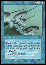 Narwhal X (1) Homelands Excellent up to Near Mint  MTG 4RCards