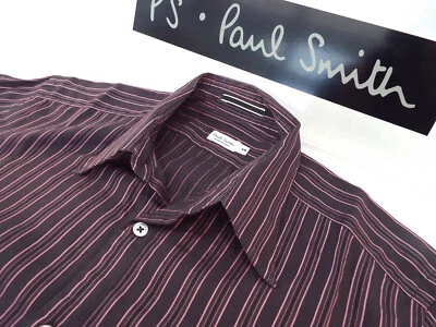 PAUL SMITH Mens MAINLINE Shirt 🌍 Size S (CHEST 36") 🌎RRP £195+📮AERATED STRIPE - Image 1 of 4