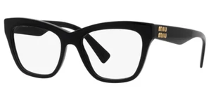 Miu Miu MU03UV 1AB1O1 54 Black Eyeglasses Optical Frame - Picture 1 of 3