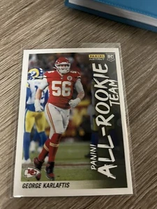 George Karlaftis 2022 NFL INSTANT PANINI ALL-ROOKIE TEAM #13 CHIEFS SP #d/665 - Picture 1 of 2