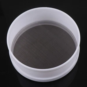 White Plastic Fine Mesh Strainer Flour Colander Sifter Sieve Kitchen ToolA-b - Picture 1 of 10