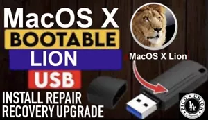 Bootable MacOS X Lion USB Service Install Recovery Upgrade + Guide - Picture 1 of 1