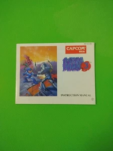 Mega Man 3 Nintendo NES Manual de instrucciones Folleto SOLO buen estado - Imagen 1 de 3