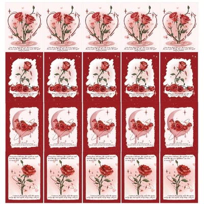 20 Piezas/Juego TARJETA DE FELICITACIÓN DÍA DE SAN VALENTÍN Amor Rosa Flor Oso EN AMOR Foto 1 de 4