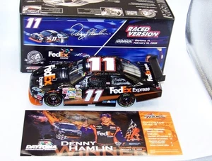 1:24 ACTION 2008 #11 FEDEX EXPRESS DUEL 150 DAYTONA RACE WIN DENNY HAMLIN NIB - Picture 1 of 8