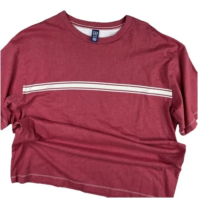 Camiseta De Colección Gap Años 90 Y2K Grunge Patinador Rojo Rayas Surf Manga Corta Talla XL Foto 1 de 4