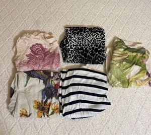 Lot 5 Express Women’s Tops Animal,Floral,Stripped Print 2 New No Tag 4 Sm 1 Med - Picture 1 of 17