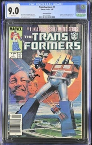 Quiosco Transformers #1 CGC 9.0 • 1ª Aparición Autobots y Decepticons • 1984 - Imagen 1 de 2