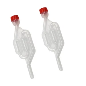 Válvula de escape de vino 2 piezas bloqueo de aire de sello de agua para sistema de ventilación de elaboración de cerveza en el hogar - Imagen 1 de 11