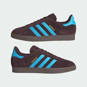 Adidas Gazelle Men's Shoes Shadow Brown Sky Rush Sz11.5 JH5392 - Picture 1 of 6