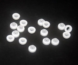 100pc Nylon Transistor Bushing Washer 602L φ6xφ3.6x3mm hole=φ3mm For TO-220 220A - Picture 1 of 4