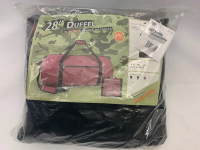 Travelers Club Red 28” Duffel w/ Bonus Travel Organizer 2PC Set - Image 1 of 4