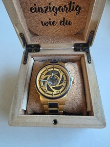 Holzkern Herren Hybrid-Automatik Armbanduhr CYCLONIC NEU - Bild 1 von 6