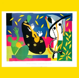 1952 Henri Matisse The Sorrows of the King vintage art print lithography 90s - Picture 1 of 5