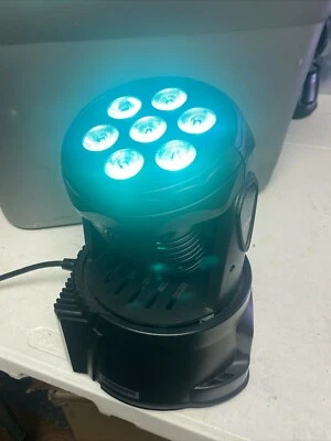 Cabezal móvil de luces de DJ, mini luces de escenario RGBW cabezal móvil, luces de discoteca DMX DJ... Foto 1 de 4