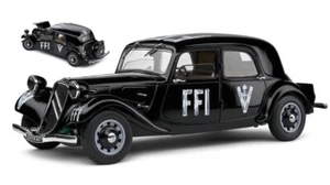 Citroen Traction 7 FFI 1944 Black 1:18 Model Solido - Picture 1 of 1
