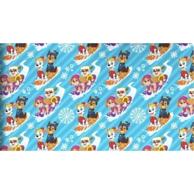 Hallmark Wrapping Christmas Paper Paw Patrol Chase and Friends Sledding Holiday - Image 1 of 4