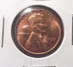 UNCIRCULATED 1961P LINCOLN  PENNY! (90415).... - Picture 1 of 2