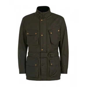 Belstaff Trialmaster Wax Cotton Motorradjacke - Olivgrün - Bild 1 von 7