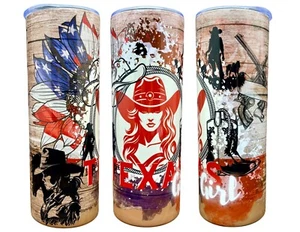 Junk Journal Custom Tumbler Made By Me: 20oz Texas Girl Western - Picture 1 of 4
