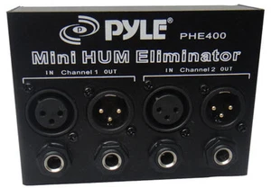 New Pyle PHE400 Hum Noise Eliminator 2-Channel Box W/ 1/4"  TRS Phone  XLR Jacks - Picture 1 of 1
