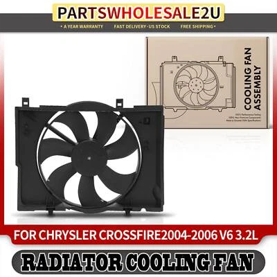Nuevo conjunto de ventilador de refrigeración del radiador con cubierta para Chrysler Crossfire 2004-2006 V6 3,2 L Foto 1 de 4