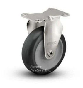 3XA02PR 3 1/2" Rigid Caster Poly Wheel - Picture 1 of 2