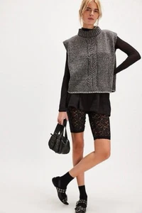 Free People Alma Cable Poncho - Picture 1 of 9