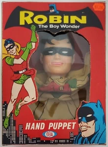 Vintage 1966 Ideal Robin Hand Puppet Rare 60s Batman TV Series - Picture 1 of 14