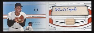 Orlando Cepeda 2022 National Treasures Auto Legendary Signatures Book #d 18/25