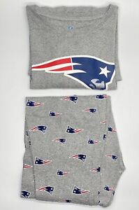 NFL Patriots Pajama Set Pants & Long Sleeve PJs 100% Cotton Size XL 18/20 Youth
