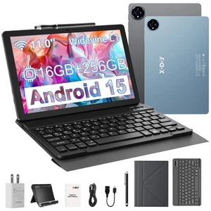2025 Tablet 11 in Android 15 Tablet 16+256GB 1280x800 IPS Touchscreen 8000mAh US - Picture 1 of 17