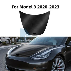 Carbon Fiber Print Hood Pre-cut Paint Protection Film for Tesla Model 3 2020-23 - Picture 1 of 9
