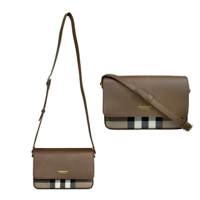 Bolso Bandolera Burberry Mini New Hampshire Cuadros Marrón 80845001 127469686 Foto 1 de 4