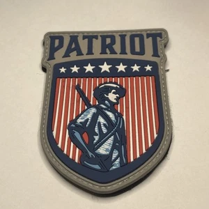 Iron Sew On Patch - American Patriot H&L Back BgG - Picture 1 of 4