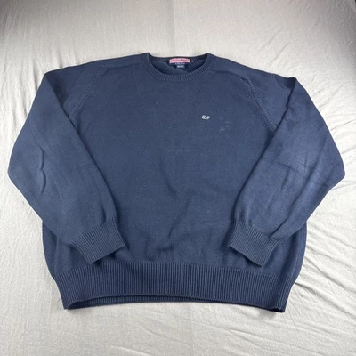 Vineyard Vines Suéter Para Hombres XL Azul Cuello Redondo Sudadera Manga Larga Preppy LEER Foto 1 de 4