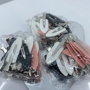 72 Pezzi Fermagli per Capelli Senza Piega, Fermagli per Pinza Piega Rosa, Bianco, Nero (CONFEZIONE DA 3) - Foto 1 di 12