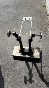 V. rare Antique Bicycle Truing Stand Cast Iron Vintage Bike Shop & Wheel Stand - Picture 1 of 2