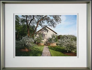 Martha Stewart FRAMED photo print called "Path To Her Bedford Studio" NEW - Picture 1 of 1
