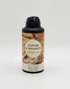 Bath & Body Works Coffee Whiskey Men's Collection Deodorizing Body Spray 3.7 oz - Picture 1 of 1