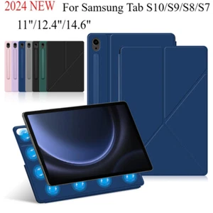For Samsung Galaxy Tab S10 S9 Ultra S8 Plus S7 FE T970 X910 Magnetic Case Cover - Picture 1 of 27