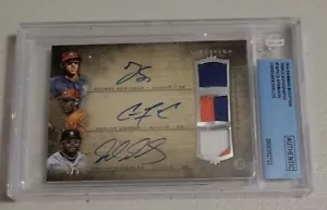 2014 BOWMAN INCEPTION AUTO GEORGE SPRINGER, CINGHIA CARLOS, DELINO DESHIELDS,/5 - Foto 1 di 5