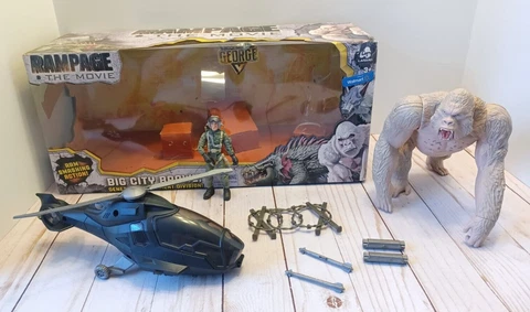 Rampage Movie Big City Brawl Genetic Containment Division Subject George Figure Cover