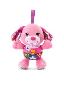 Authentic VTech Cuddle and Sing Puppy - Pink LULLABY SLEEP BABY - NEW!!! - Picture 1 of 7