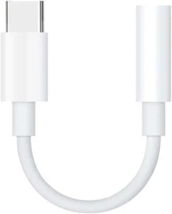 Adaptador conector para auriculares USB-C a 3,5 mm OEM Apple 3,5 mm A2049 MU7E2AM/A Excelente - Imagen 1 de 1