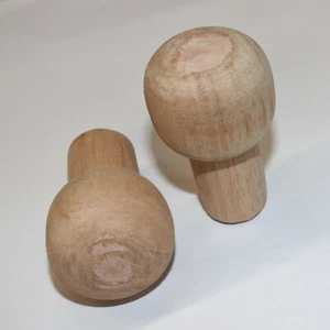 Pair, Aeronca Champ Wooden Control Stick Knobs, Maple - Picture 1 of 3