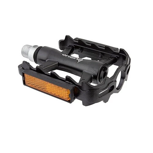 PEDALS OR8 Classique Pro Road SEALED 9/16 Black w/REFLECTORS Pair - Image 1 of 1
