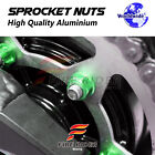 Green Rear Wheel Sprocket Nuts M10 For ER6-F Ninja 650R 12-14 15 16 17 18 19
