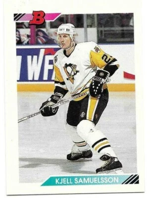 KJELL SAMUELSSON 1992-93 BOWMAN CARD NEAR MINT+ CONDITION - Image 1 of 2